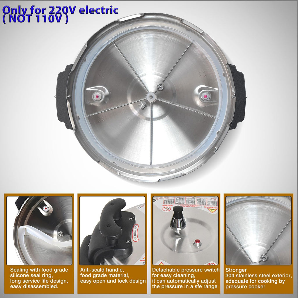 21L Commercial Electric Pressure Cooker with Non-Stick Inner Pot