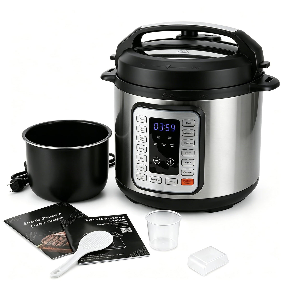 8-Quart Electric Pressure Cooker with 12 Presets