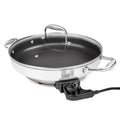 CucinaPro 1654 Stainless Steel Electric Skillet Non-Stick Interior