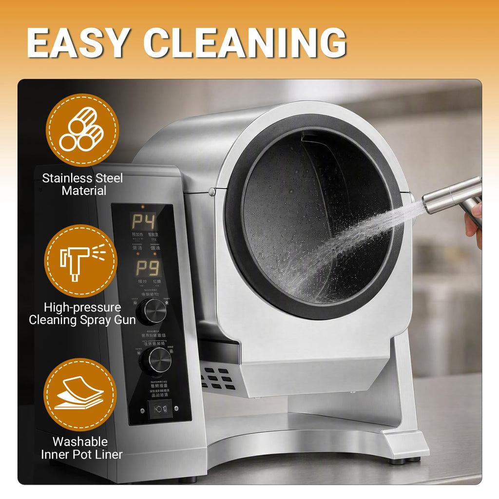 Automatic Stir Fry Machine,Commercial Food Processor 0.5kg-4.5kg