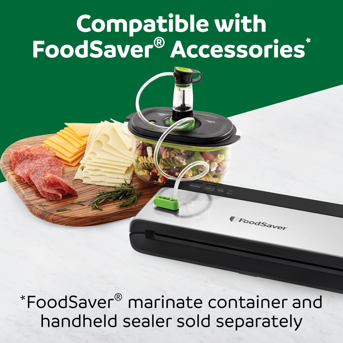 Compact Vacuum Sealer Machine with Bags & Roll for Food Storage