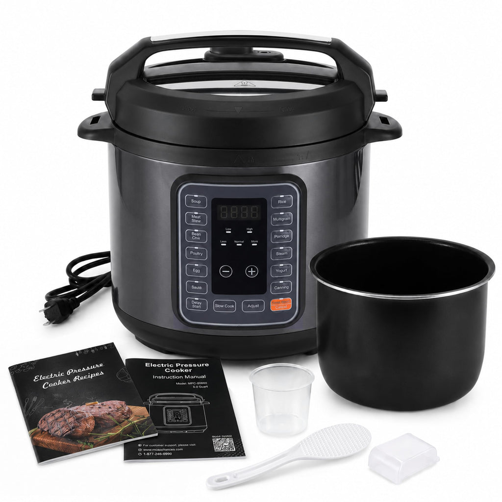 8-Quart Electric Pressure Cooker with 12 Presets