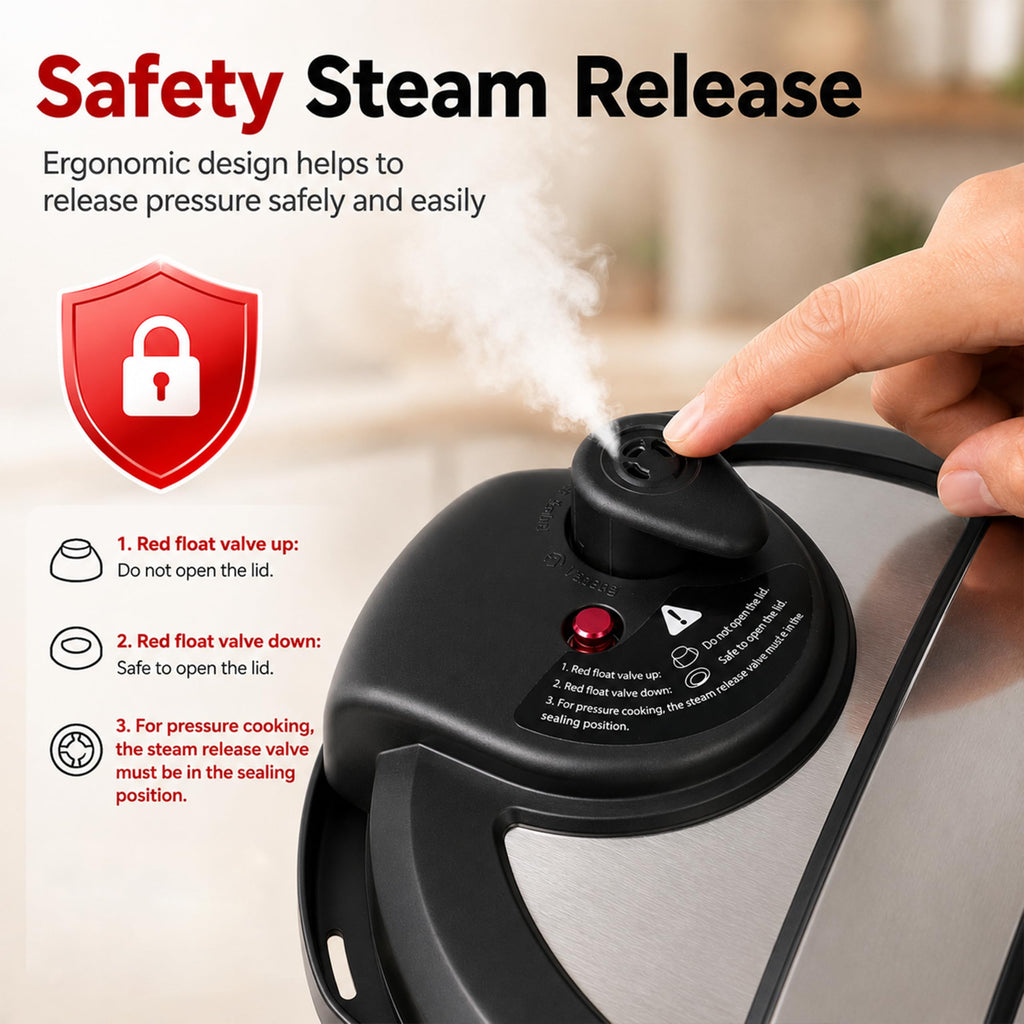 8-Quart Electric Pressure Cooker with 12 Presets