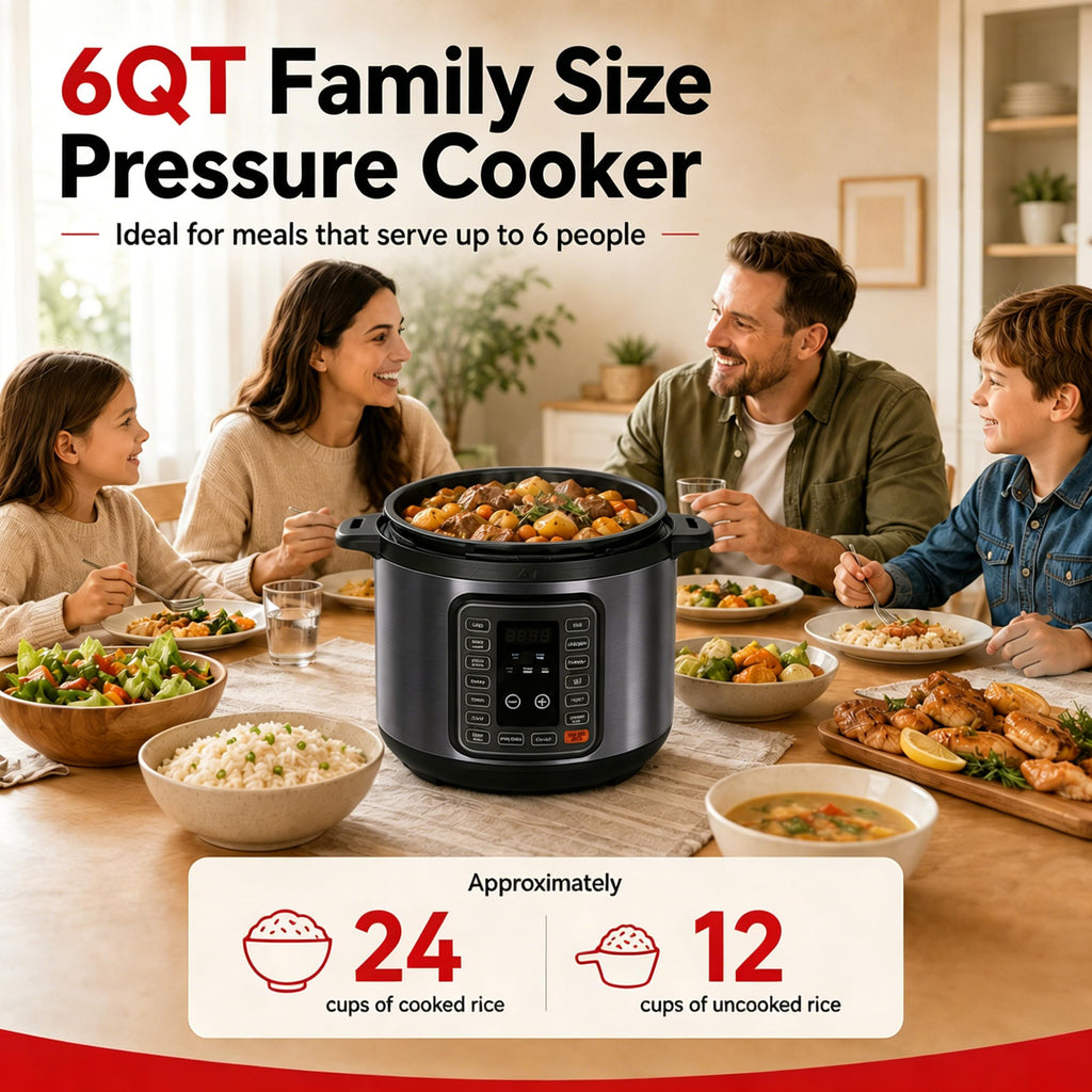 8-Quart Electric Pressure Cooker with 12 Presets