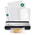 Compact Vacuum Sealer Machine with Bags & Roll for Food Storage