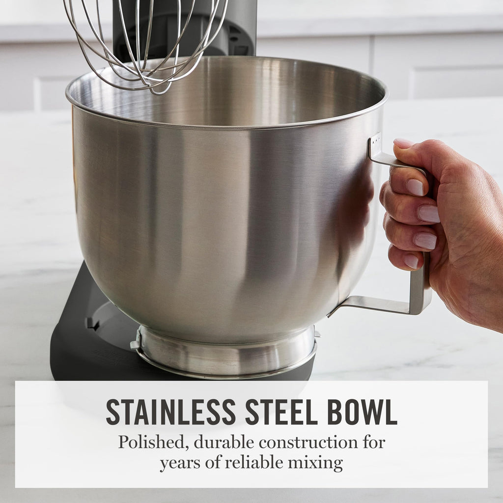 12-Speed Tilt-Head Stand Mixer with 5.3QT Stainless Steel Bowl & Attachments